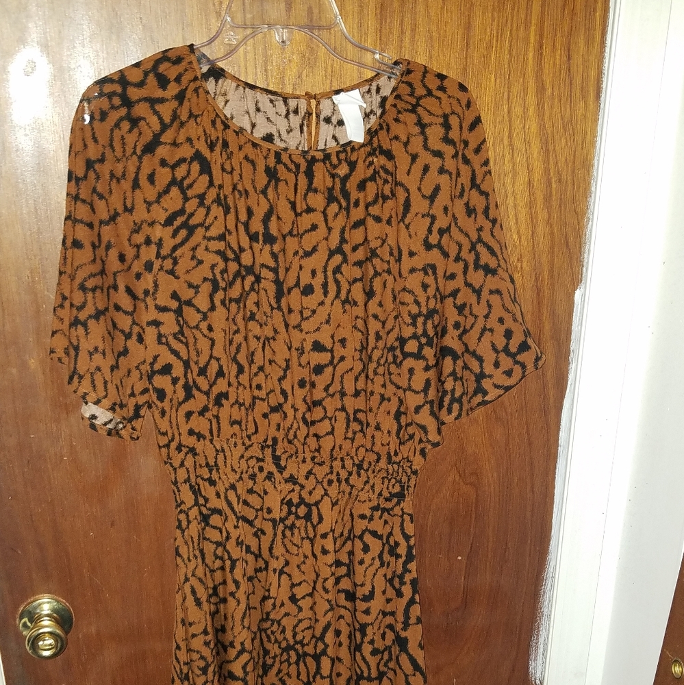 Animal print dress